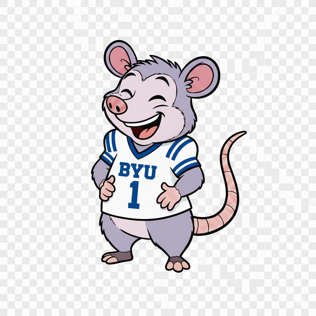 Awesome Possum Holding Sign